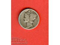 SUA 10 cenți - 1 dime emisiune 1944 ARGINT