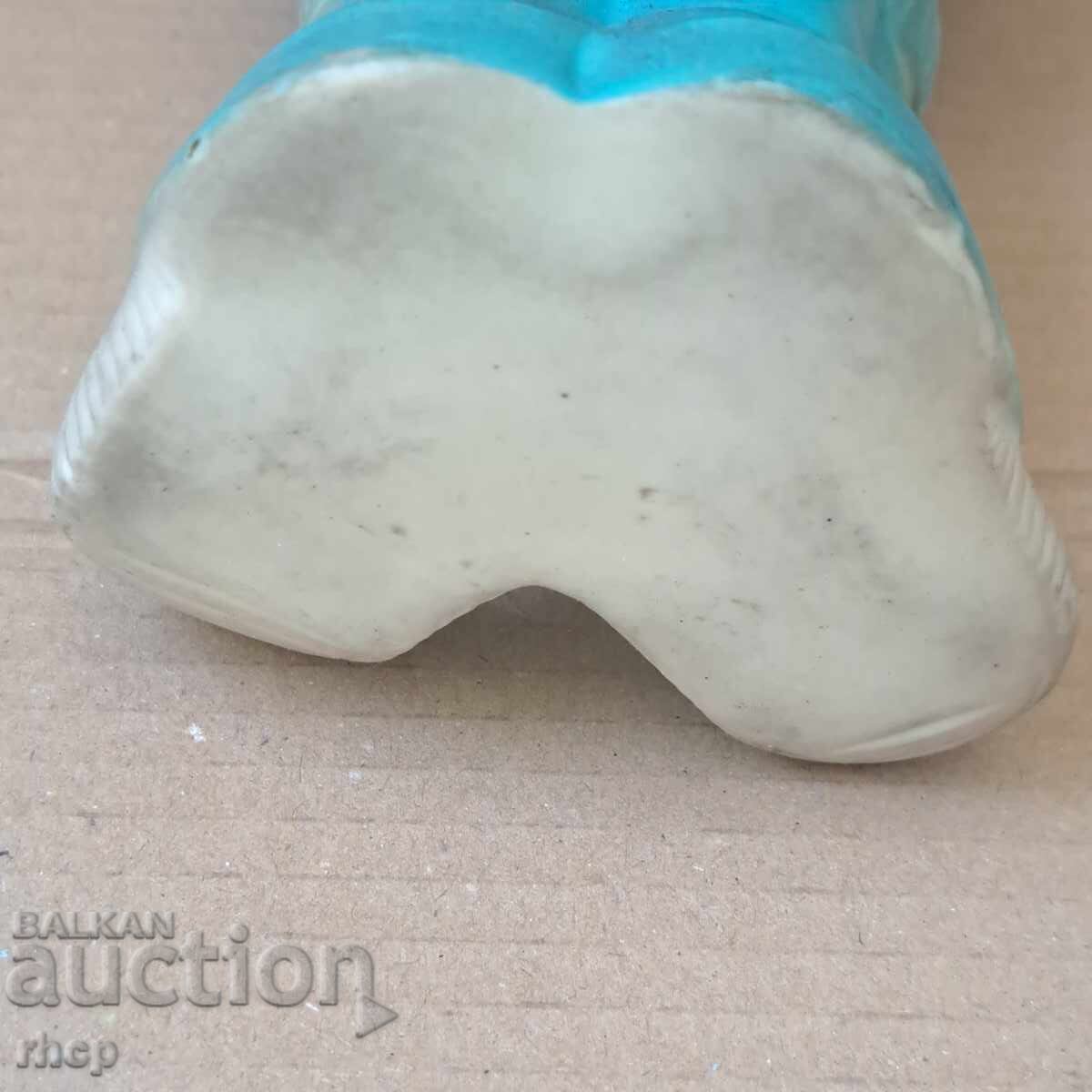 Delivery of Old Soviet rubber toy boy
