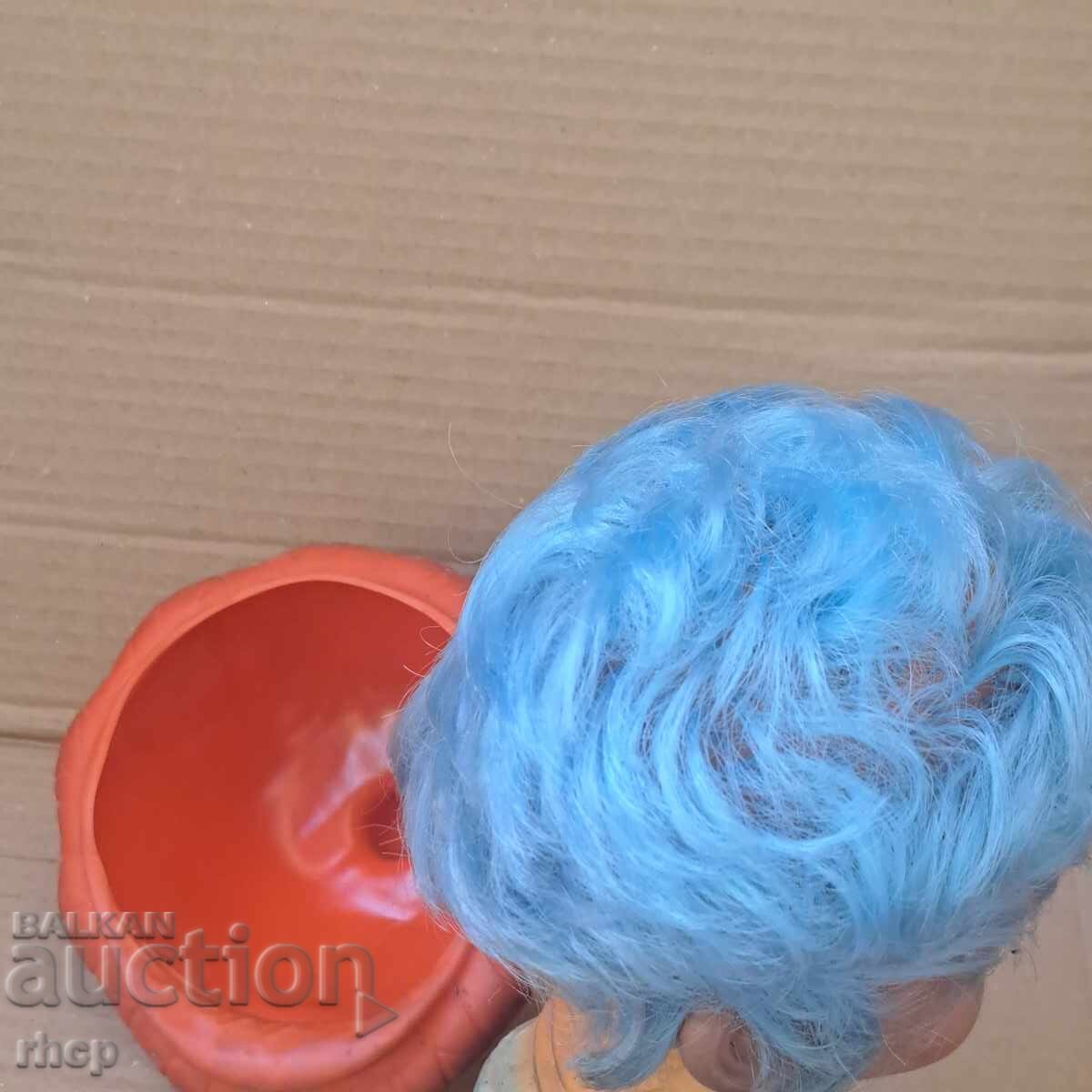 Old Soviet rubber toy boy - 5