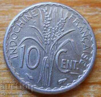 10 сентима 1940 г. - Френски Индокитай 10 сентима 1940 г. - Френски Индокитай
