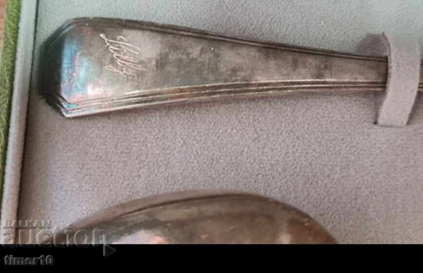 Christofle Lilly Pattern Silverplate Spoon/Fork Set - 5