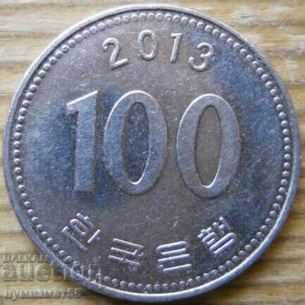 100 вон 2013 г  - Южна Корея