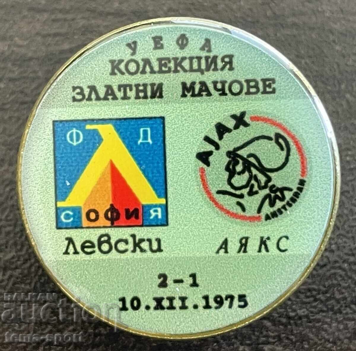 2581 Bulgaria football match badge Levski vs Ajax 1975 2581 Bulgaria football match badge Levski vs Ajax 1975