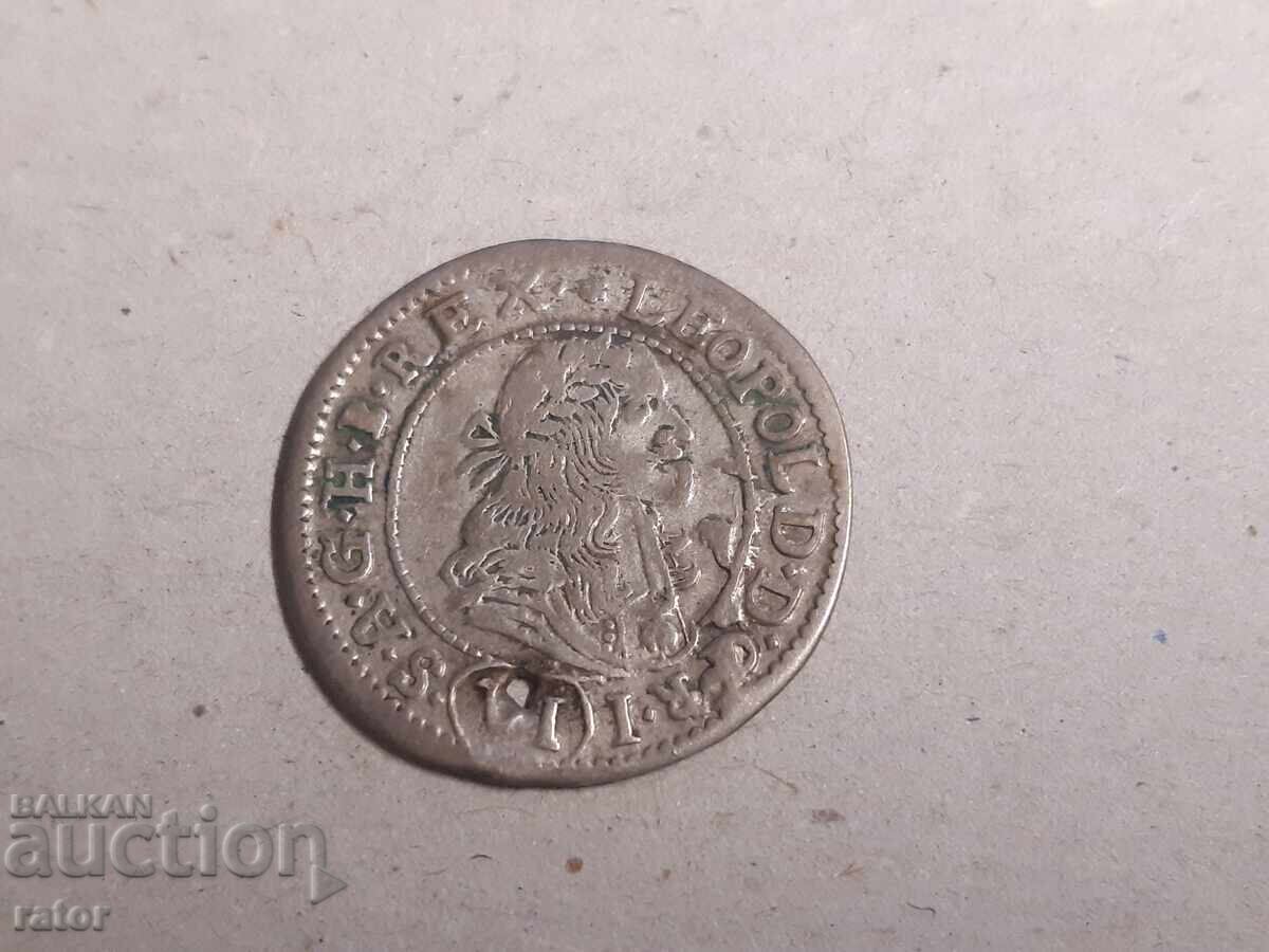 Λεοπόλδος Α΄ 1681 Αυστρία, Αγία Ρωμαϊκή Αυτοκρατορία. Ασήμι