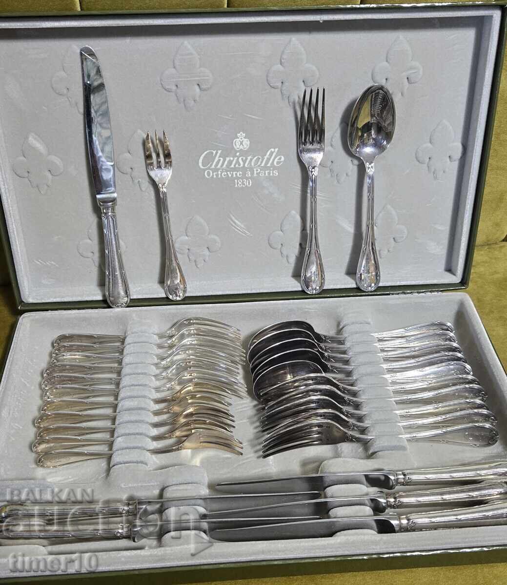 Christofle France Rubans cutlery set for 30 people