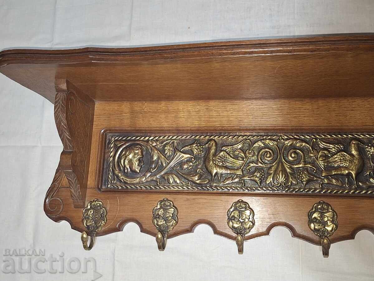Old large wall coat rack with price € 130.00 | 254.26 BGN Old large wall coat rack with price € 130.00 | 254.26 BGN