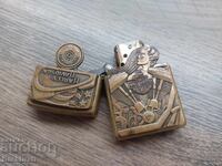 Brichetă originală pe benzină Brass Zippo Harley Davidson