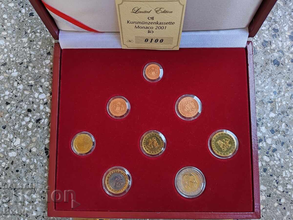 Set monede euro Monaco 2001 cu preț € 100.00 | 195.58 BGN
