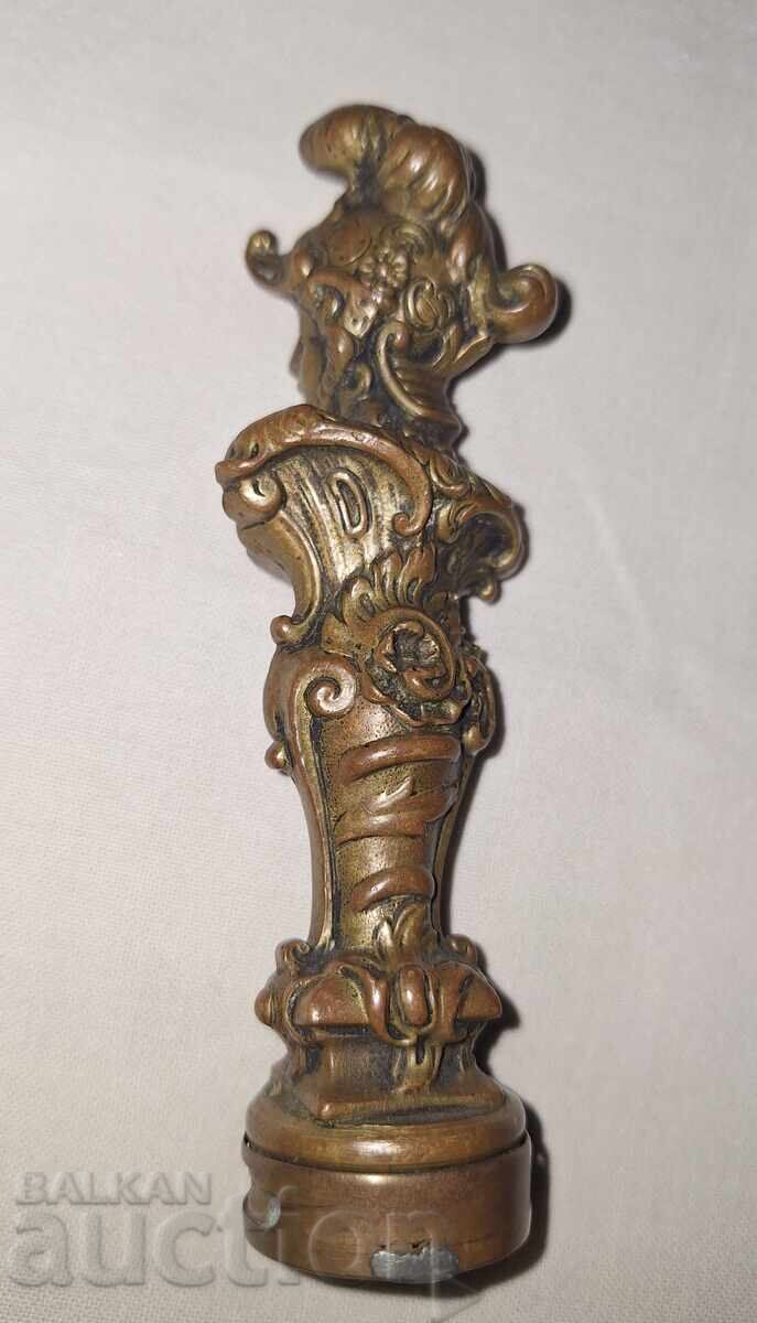 Licitație Sigiliu antic din bronz pentru ceară