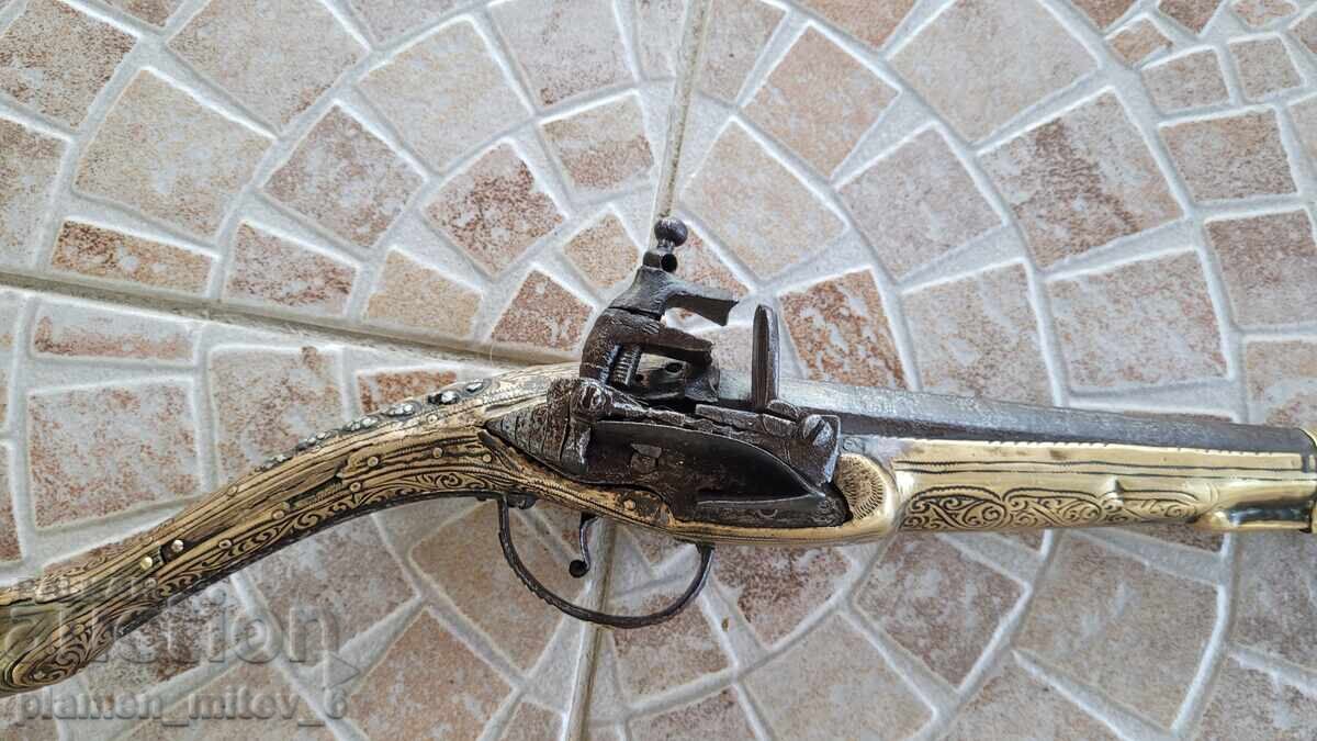 Pistol arnăut, pistolet, cu cremene - 6