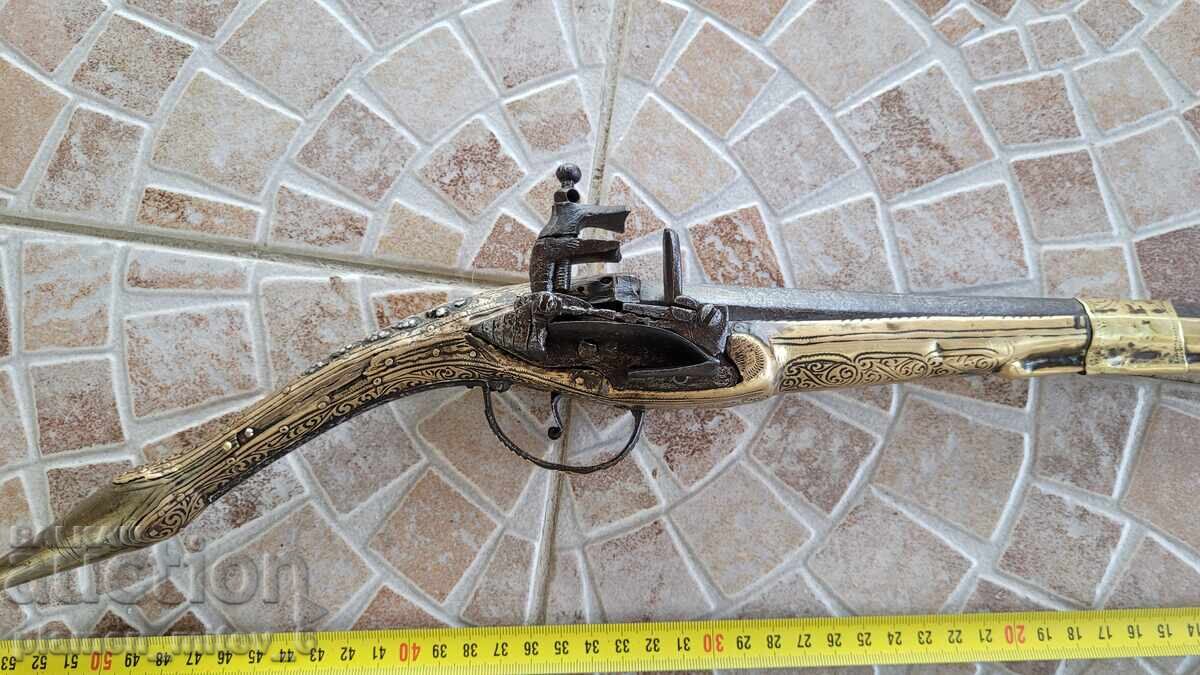 Pistol arnăut, pistolet, cu cremene - 7