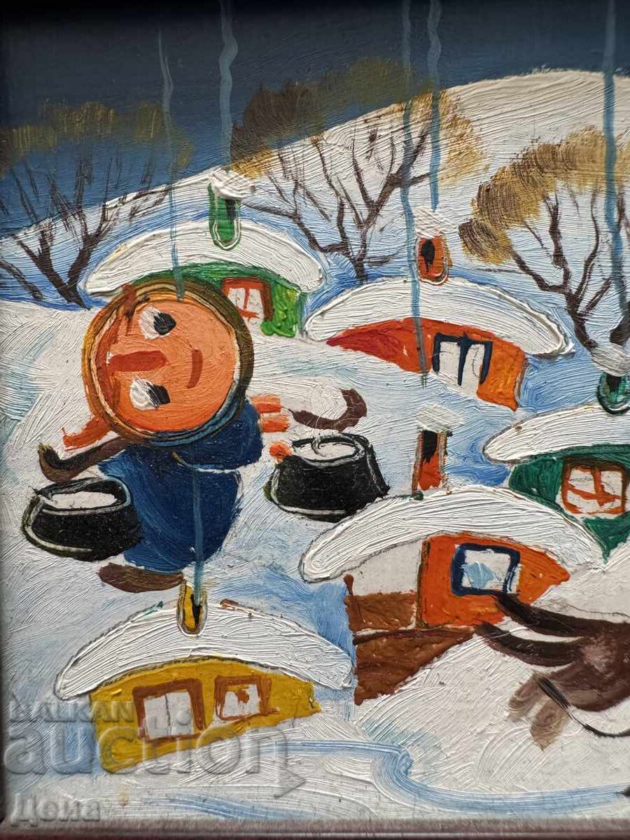 Licitație Kiril Bozhkilov tablou mic Licitație Kiril Bozhkilov tablou mic