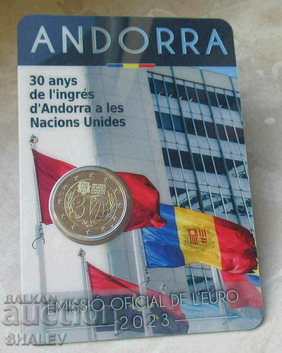 2 Euro 2023 Andorra „30 de ani în ONU”(1) Andorra- Unc (2 euro) 2 Euro 2023 Andorra „30 de ani în ONU”(1) Andorra- Unc (2 euro)