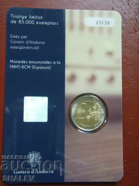 2 Euro 2016 Andorra "25 years public low" /Андора/ (1) - Unc - 5 2 Euro 2016 Andorra "25 years public low" /Андора/ (1) - Unc - 5