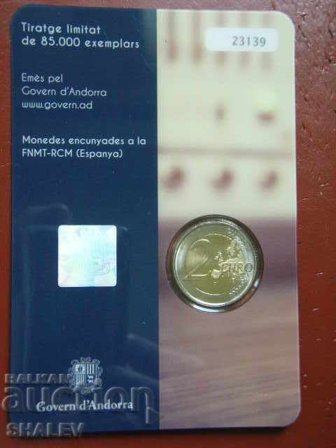 2 Euro 2016 Andorra "25 years public low" /Андора/ (1) - Unc - 6 2 Euro 2016 Andorra "25 years public low" /Андора/ (1) - Unc - 6