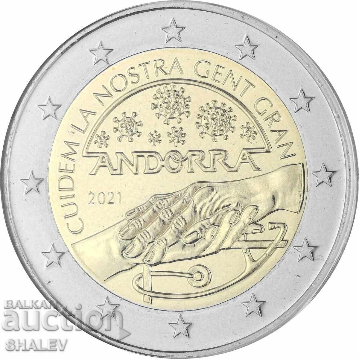 Auction  2 Euro 2021 Andorra ("Friendship") /2/- Unc (2 Euro)