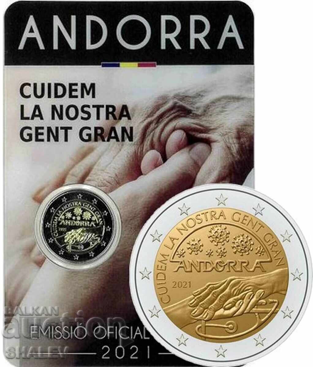 2 Euro 2021 Andorra ("Friendship") /2/- Unc (2 Euro)