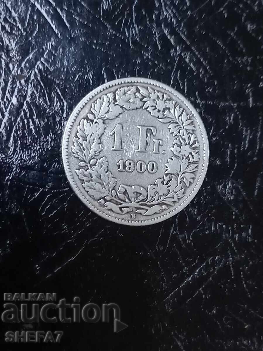 1 Φράγκο Ελβετίας 1900
