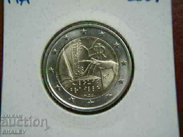 Доставка на 2 euro 2009 Italy "Braille" /Италия/ - Unc (2 евро) Доставка на 2 euro 2009 Italy "Braille" /Италия/ - Unc (2 евро)