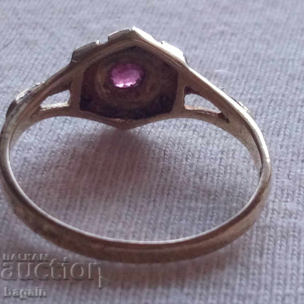 Inele cu rubine, argint placat cu aur - 5 Inele cu rubine, argint placat cu aur - 5