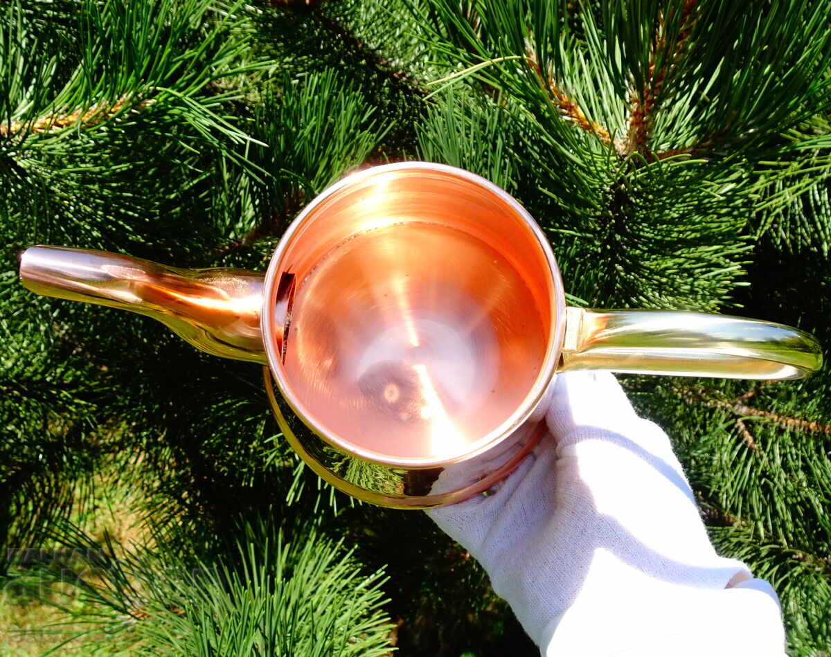 Copper teapot, pitcher, pure red copper Netherlands, hallmark with price € 74.00 | 144.73 BGN