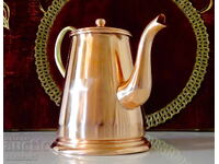 Меден чайник,кана,чиста червена мед Холандия,печат.