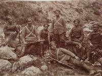 FOTOGRAFIE REGALĂ - PRIMUL RĂZBOI MONDIAL, PUȘCĂ, CARABINĂ, MANNLICHER, SOLDAȚI
