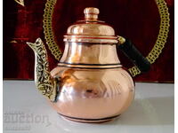 Copper teapot, pitcher, pure red copper 850 ml