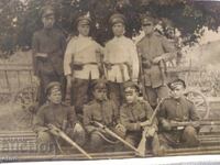1925 FOTOGRAFIE REGALĂ-gara Gabrovitsa, Pazardzhik, SOLDAT, pușcă