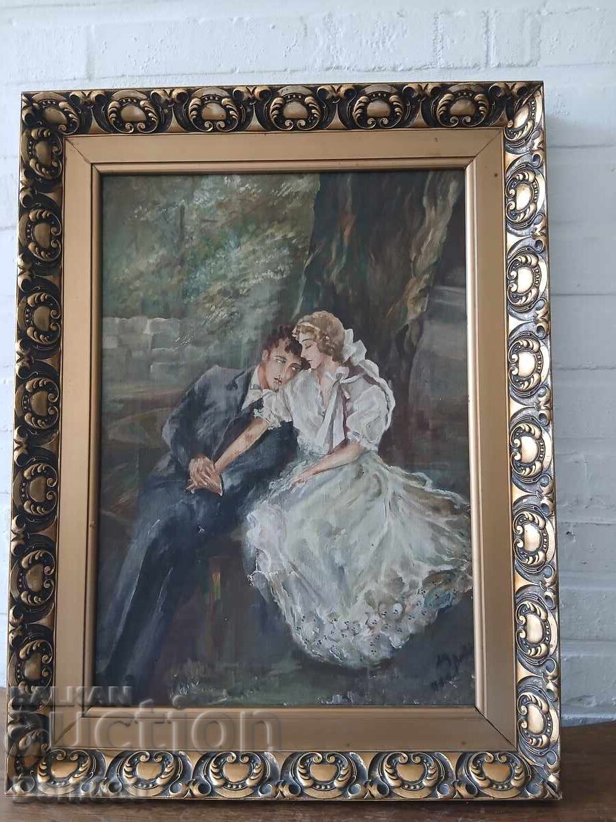 Уникална авторска картина масло върху платно в красива рамка