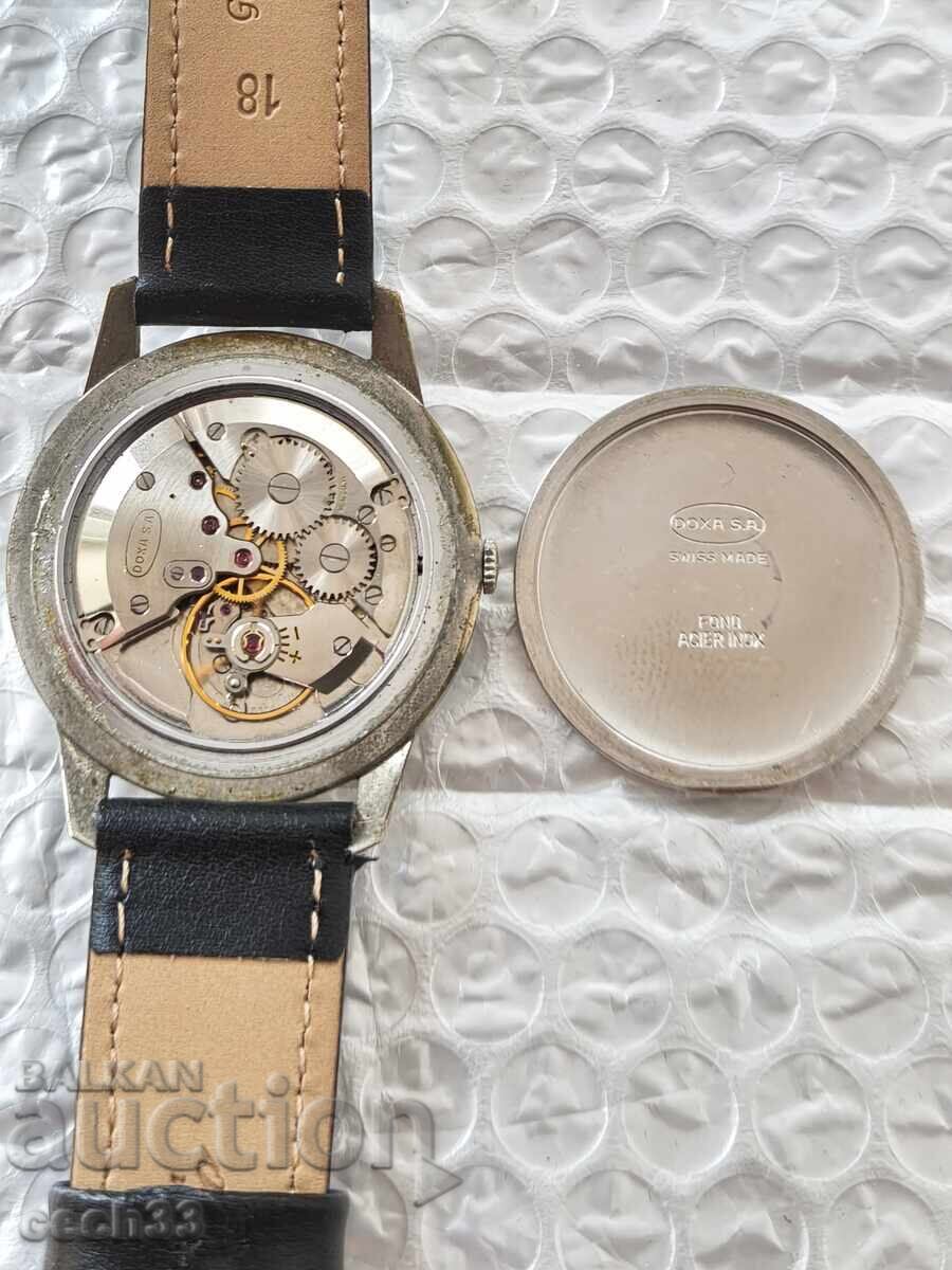Ceas elvețian vintage Doxa cu etichetă 10344 1, antimagnetic - 5