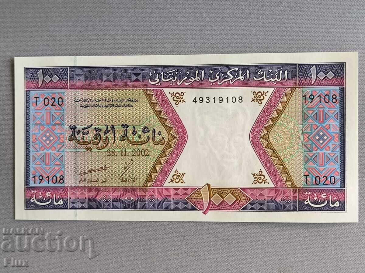 Банкнота - Мавритания - 100 угия UNC | 2002г. Банкнота - Мавритания - 100 угия UNC | 2002г.