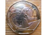 10 Rupees 2018 - Seychelles (bimetallic)