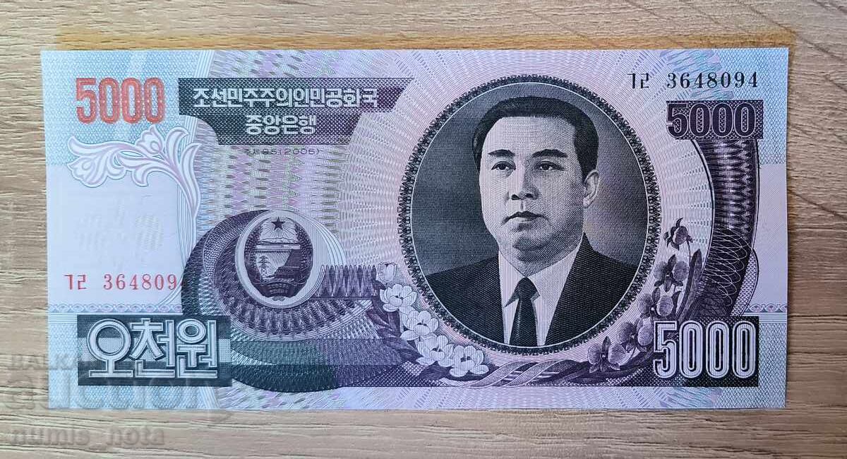 Βόρεια Κορέα 5000 Won 2006 UNC