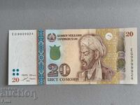 Bancnotă - Tadjikistan - 20 somoni UNC | 2021