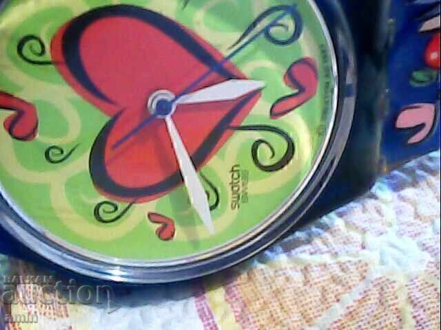 Όμορφο ρολόι Swatch, λειτουργεί άψογα με τιμή € 10.00 | 19.56 BGN Όμορφο ρολόι Swatch, λειτουργεί άψογα με τιμή € 10.00 | 19.56 BGN