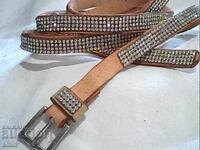 Beautiful belt with crystals