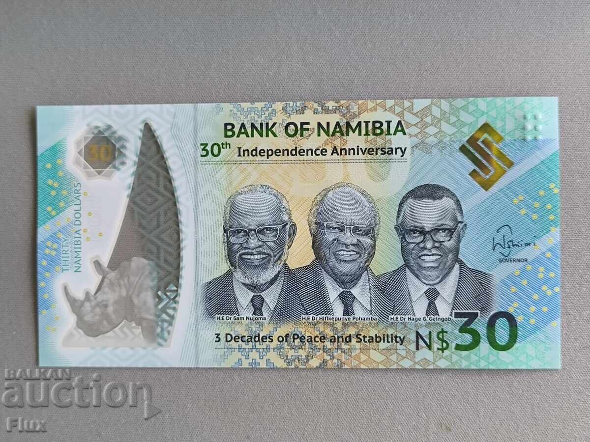 Bancnota - Namibia - 30 de dolari (jubileu) UNC | 2020