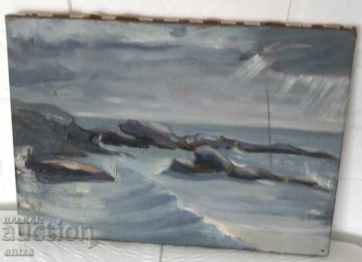 Παλιά ζωγραφιά θαλασσινό τοπίο με τιμή € 19.00 | 37.16 BGN Παλιά ζωγραφιά θαλασσινό τοπίο με τιμή € 19.00 | 37.16 BGN
