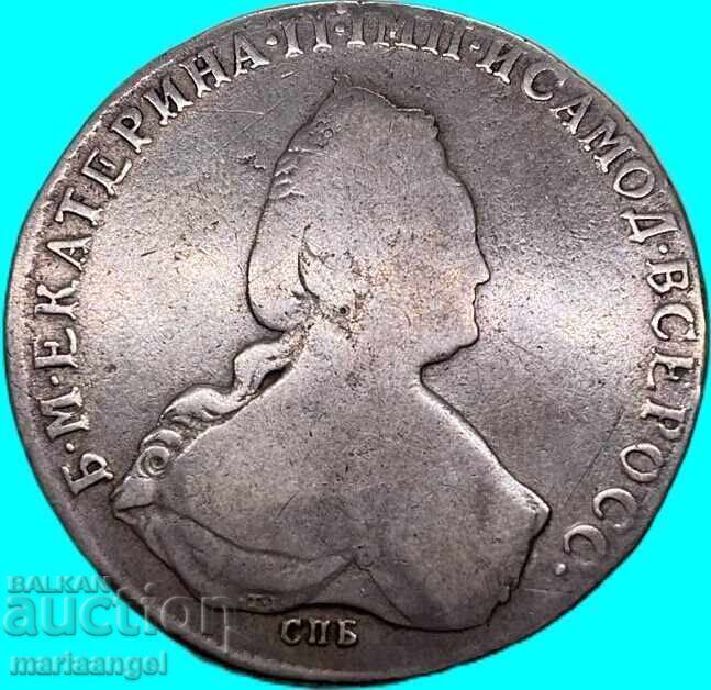 Russia 1 Rouble 1786 Catherine II 22.62g SPB silver - 7
