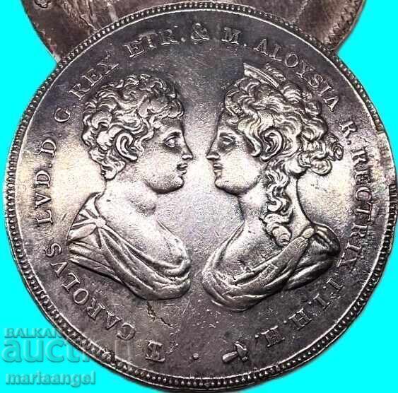 Francescone 1807 Ετρουρία Ιταλία Karl Ludwig and Maria Aloysia - 7 Francescone 1807 Ετρουρία Ιταλία Karl Ludwig and Maria Aloysia - 7