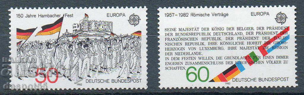 1982. ГФР. Европа. Исторически събития