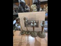 Sfeșnice vechi masive din bronz - ( 27 ) !