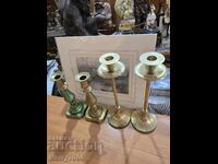 Sfeșnice vechi masive din bronz - ( 28 ) !