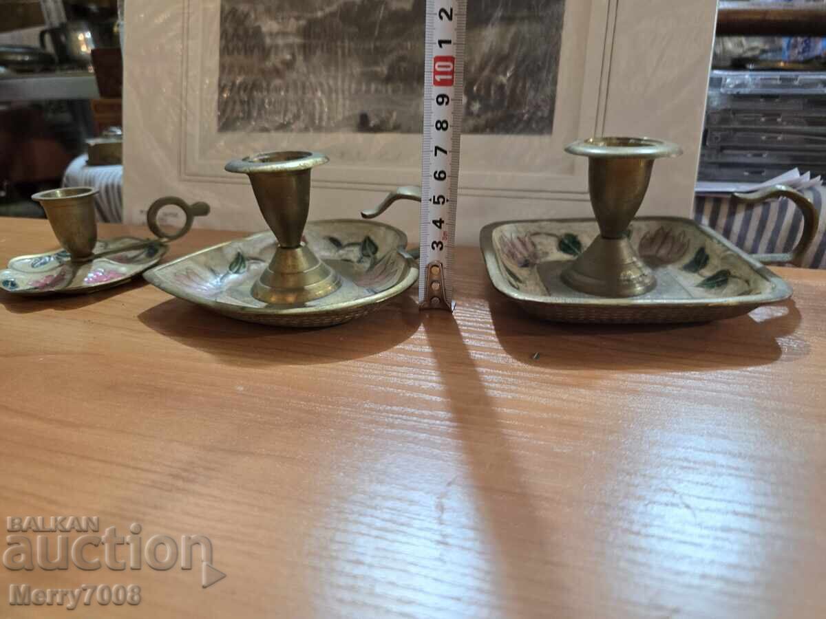 Стари масивни бронзови свещници - ( 29 ) ! с цена € 0.01 | 0.02 лв.