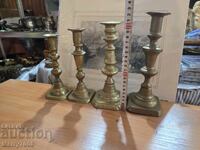 Sfeșnice vechi masive din bronz - ( 33 ) !