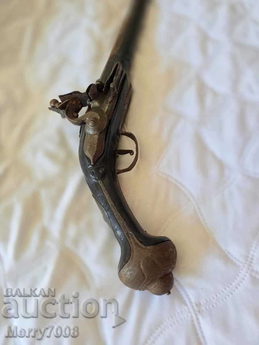 Δημοπρασία Παλιό αυθεντικό πιστόλι με τσακμακά - 1800!