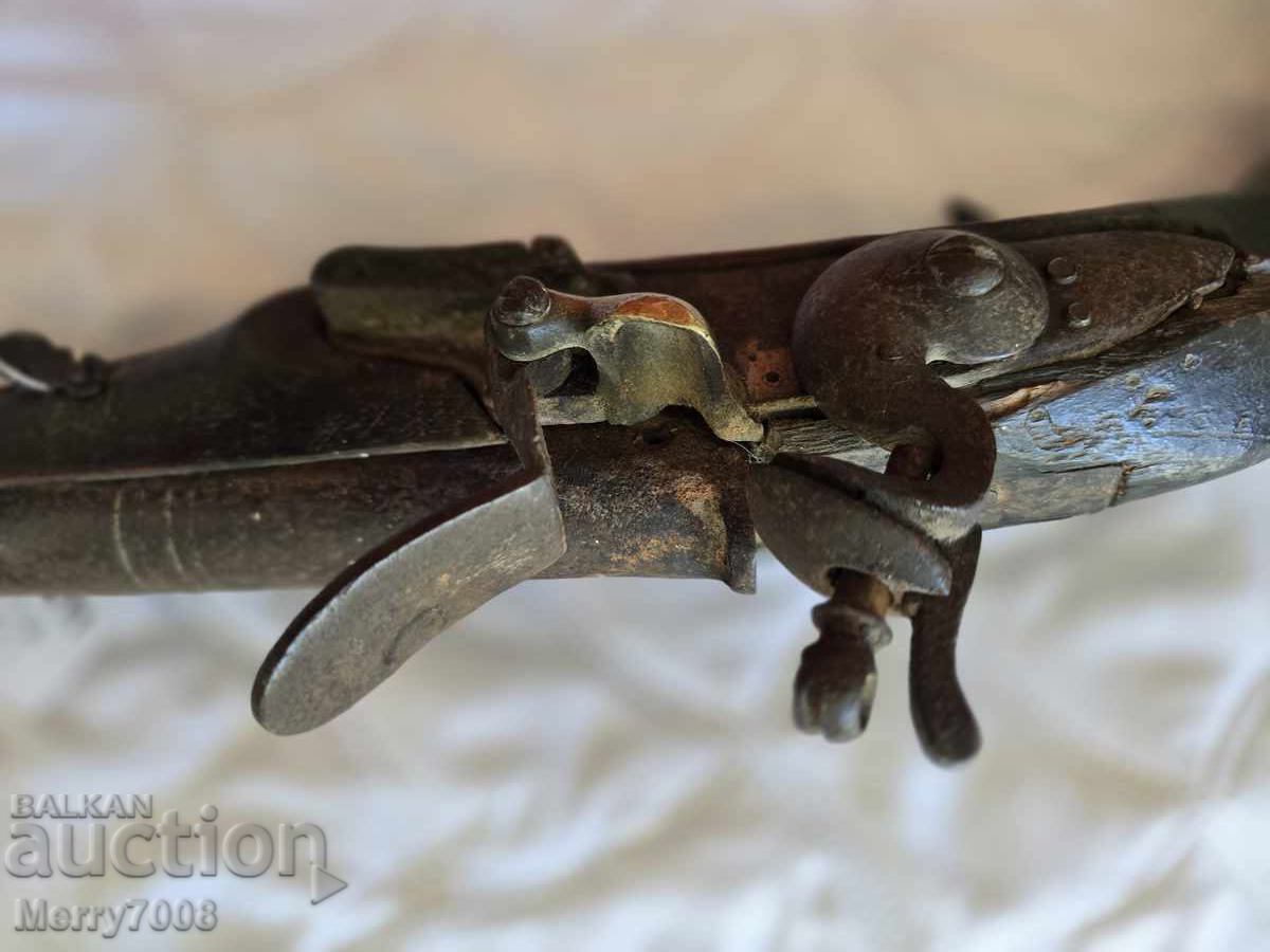 Auction  Old authentic flintlock musket - 1800s! (2)