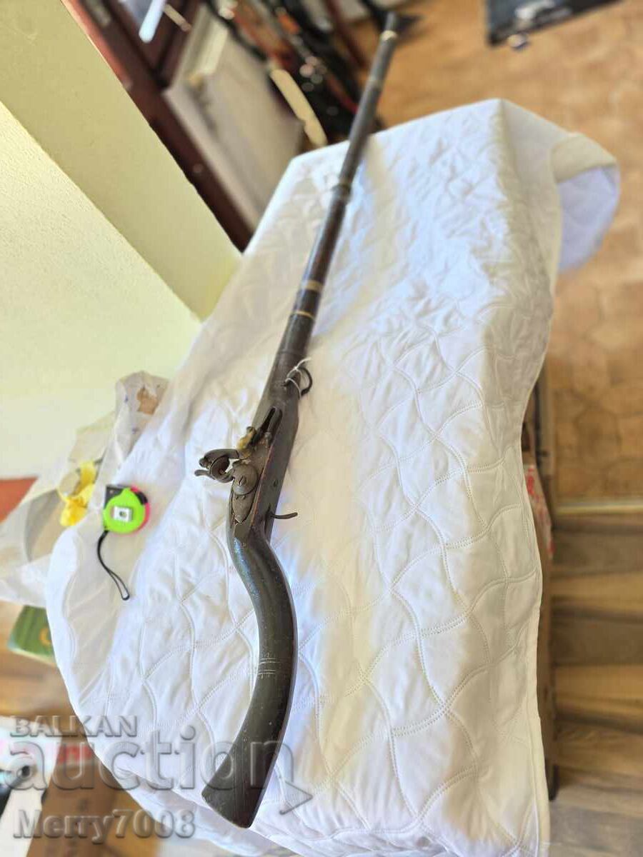 Old authentic flintlock musket - 1800s! (2)