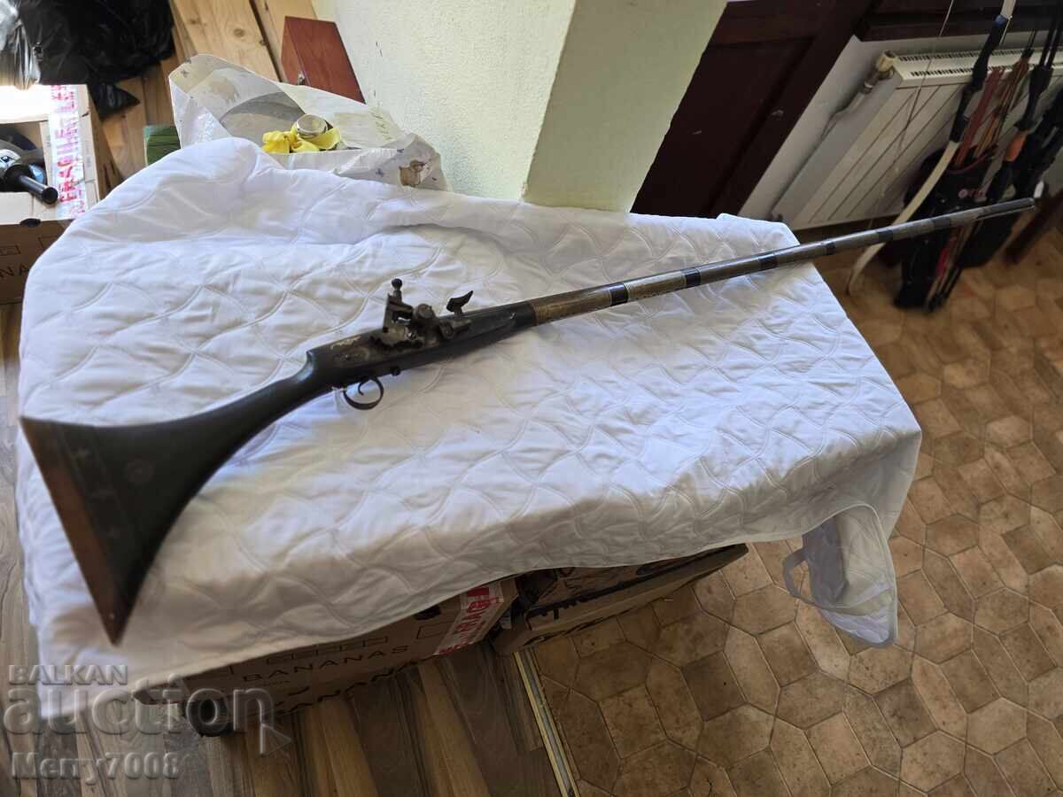 Old authentic flintlock musket - 1800s! (3)
